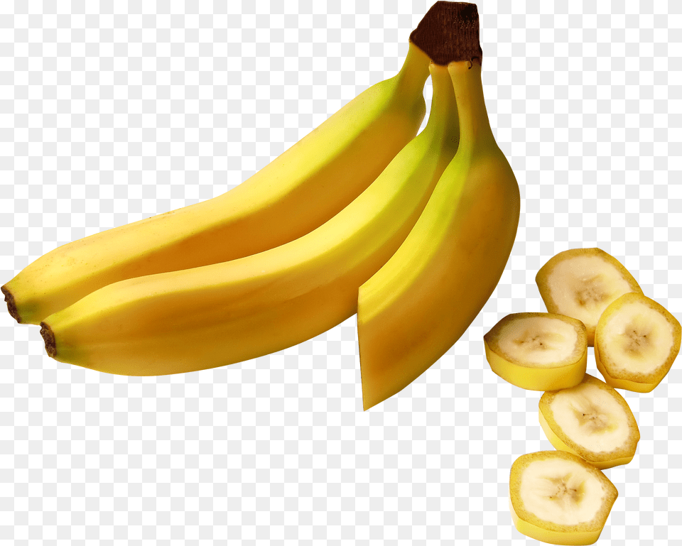 Banana Slices Image Slice Sliced Banana, Food, Fruit, Plant, Produce Free Png Download