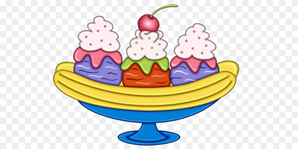Banana Split Clipart Hooray, Birthday Cake, Cake, Cream, Dessert Free Png Download