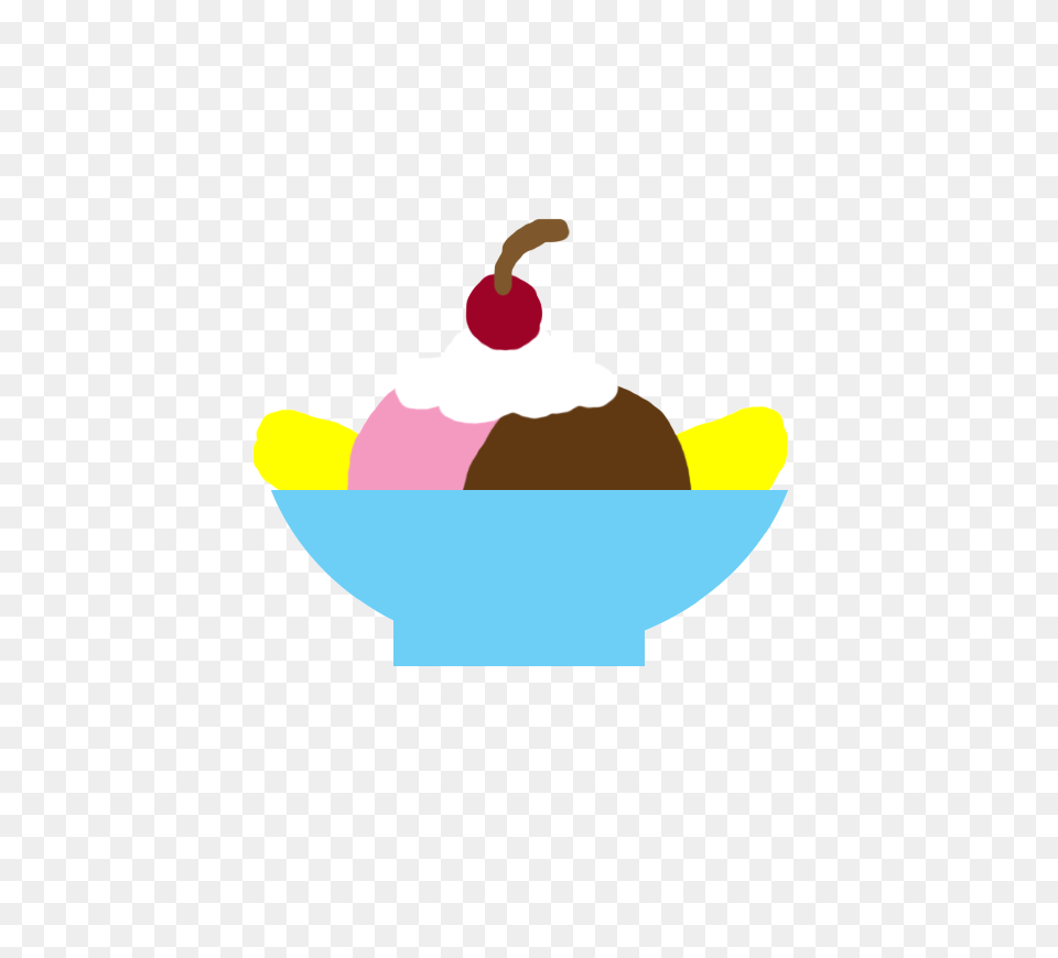 Banana Split Cutiemark, Cream, Dessert, Food, Ice Cream Png Image