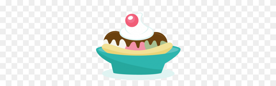 Banana Split Cutting Ice Cream, Cake, Cupcake, Dessert, Food Free Png