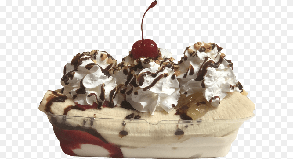 Banana Split Transparent Chocolate, Cream, Dessert, Food, Ice Cream Png Image