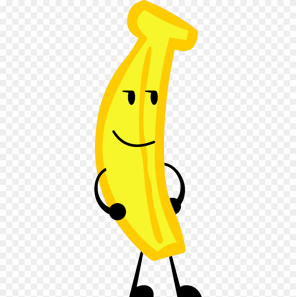 Banana Standing Standing Banana, Food, Fruit, Plant, Produce Free Transparent Png