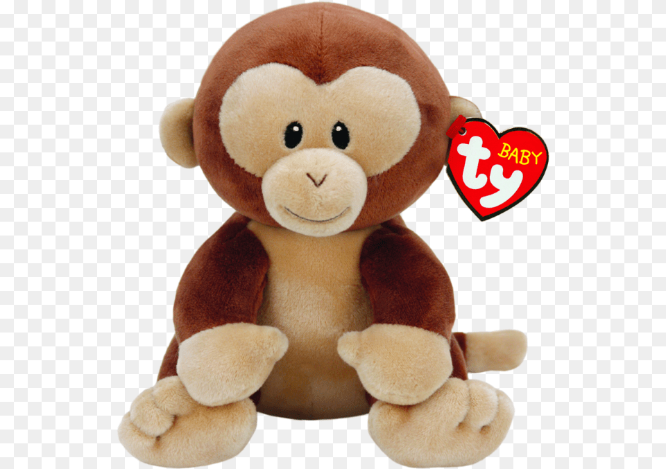 Banana The Monkey Baby Ty Ty Beanie Boo Baby, Plush, Toy, Teddy Bear Png Image