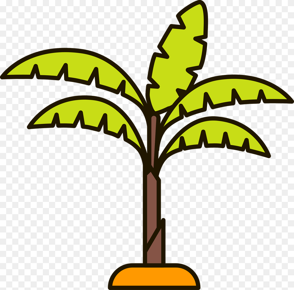 Banana Tree Clipart, Plant, Palm Tree, Produce, Fruit Free Png