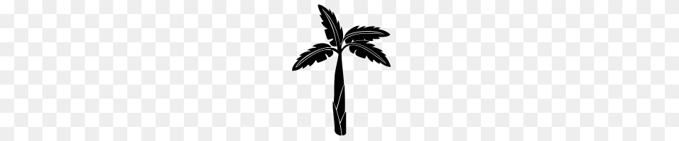Banana Tree Icons Noun Project, Gray Png Image