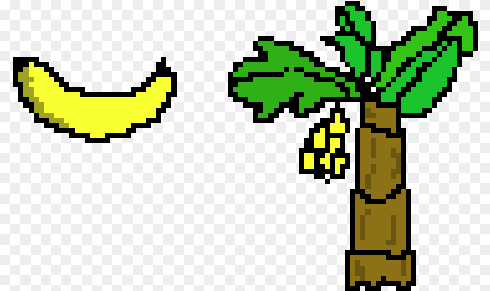 Banana Tree Pixel Clipart Portable Network Graphics, Plant, Palm Tree, Blackboard Png Image