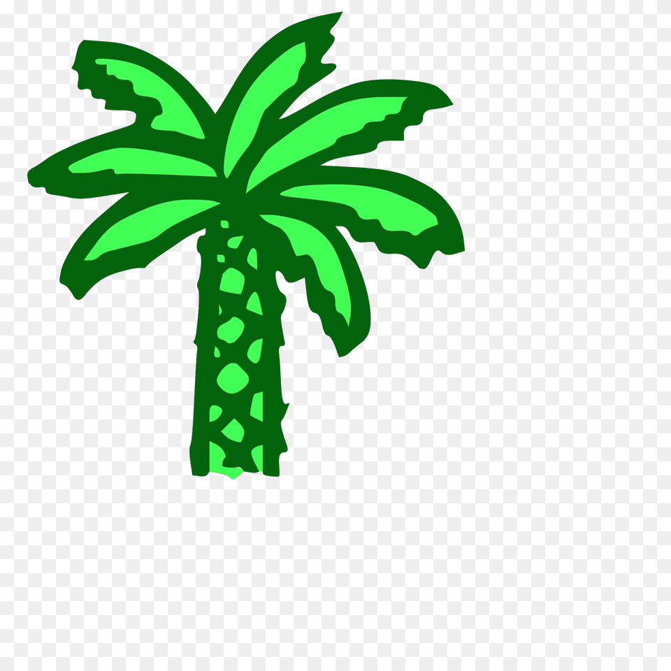 Banana Tree Vector Images U2013 Cartoon Palm Tree, Green, Palm Tree, Plant Free Transparent Png