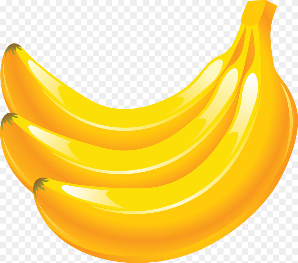 Banana Vector, Food, Fruit, Plant, Produce Png