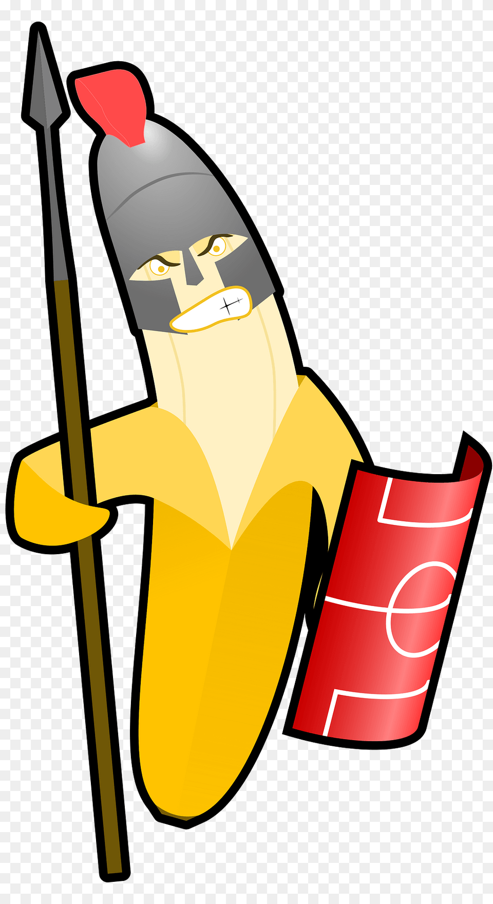 Banana Warrior Clipart, Dynamite, Weapon Png