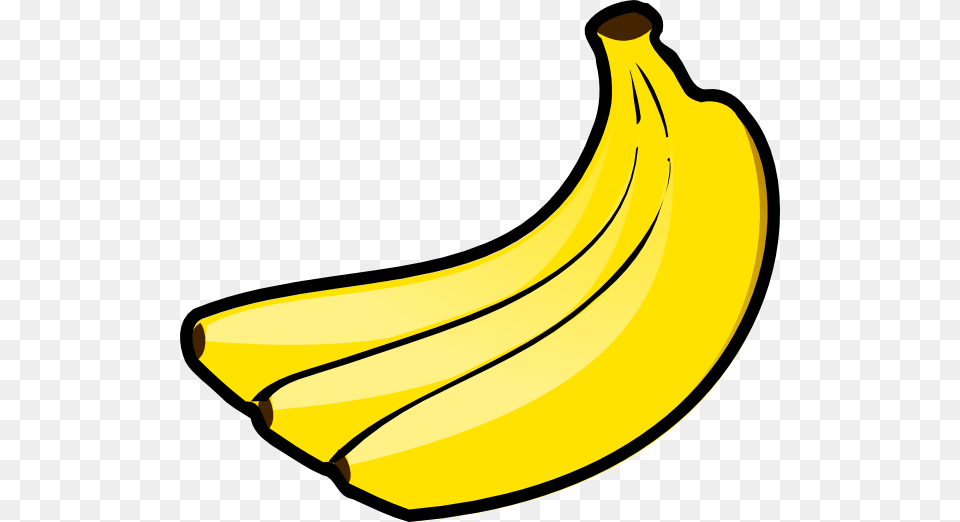 Bananas Clip Art Free Vector, Banana, Food, Fruit, Plant Png