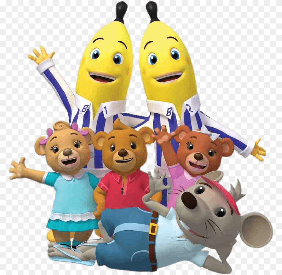 Bananas In Pyjamas And Friends Bananas In Pajamas New, Plush, Toy, Baby, Person Free Png