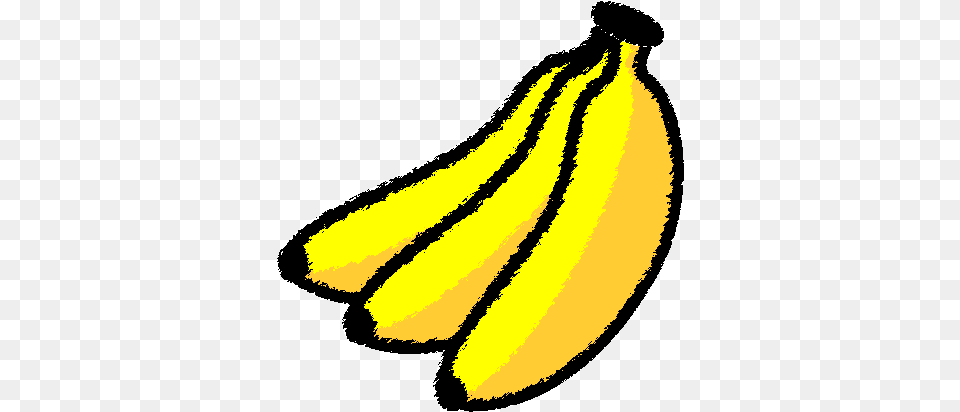 Bananas Monochrome Painting Fruit Banana, Food, Plant, Produce, Smoke Pipe Png Image