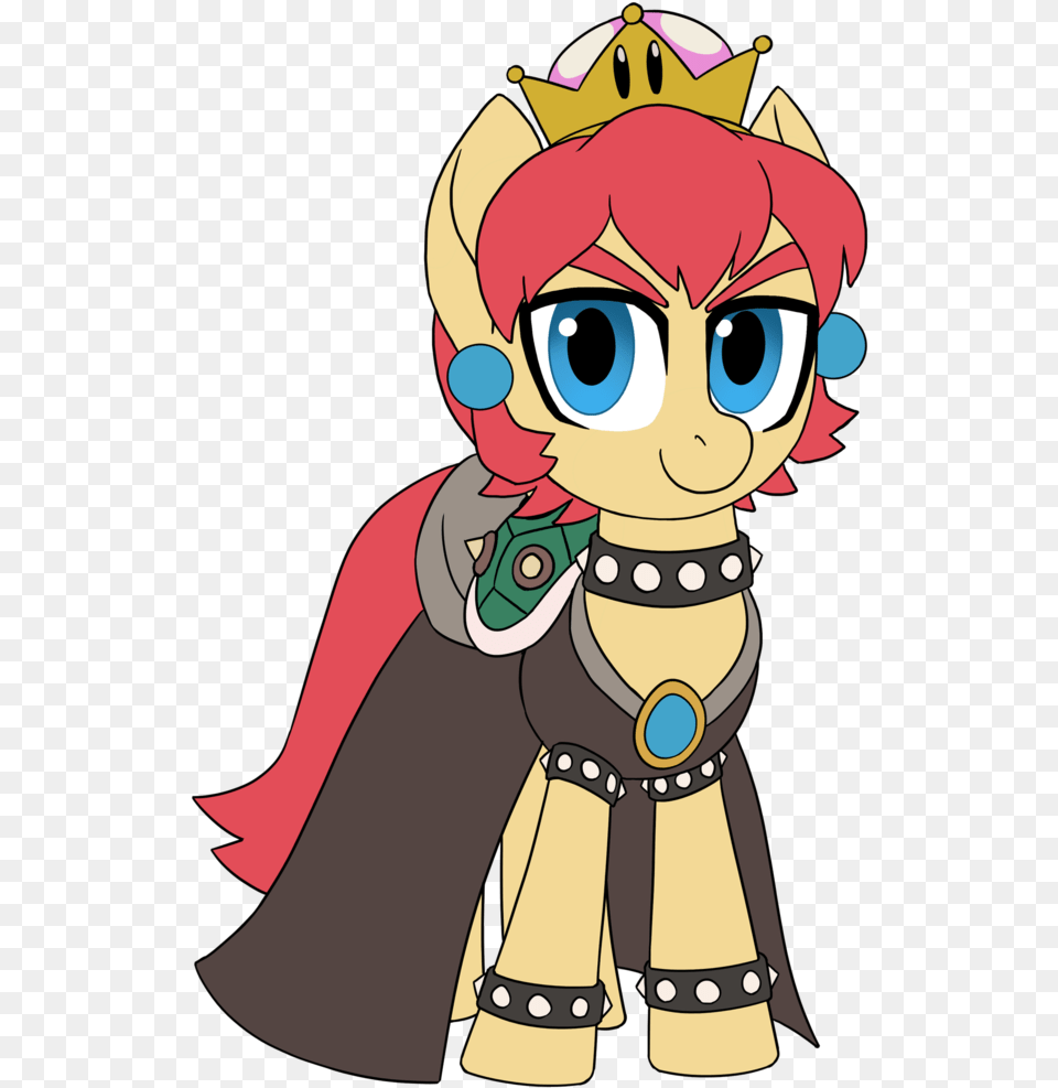 Bananimationofficial Bowser Bowsette Ponified Pony My Little Pony Bowsette, Book, Comics, Publication, Baby Free Png