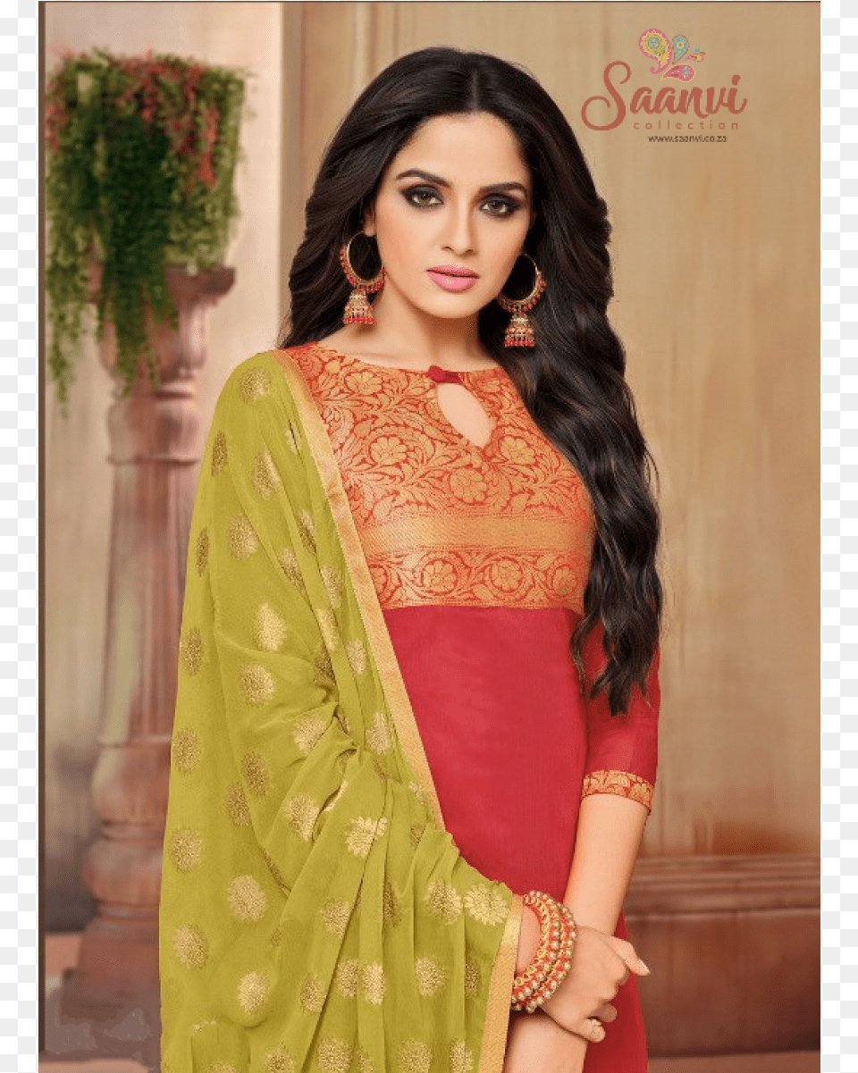 Banarasi Silk Punjabi Photo Shoot, Black Hair, Hair, Person, Head Png