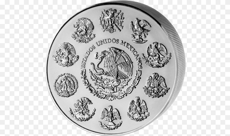 Banco De Mexico, Silver, Plate, Coin, Money Free Png Download