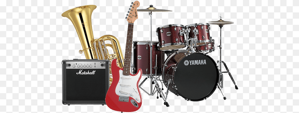 Band Musical Instruments U0026 Yamaha Drum Set, Guitar, Musical Instrument, Percussion Png