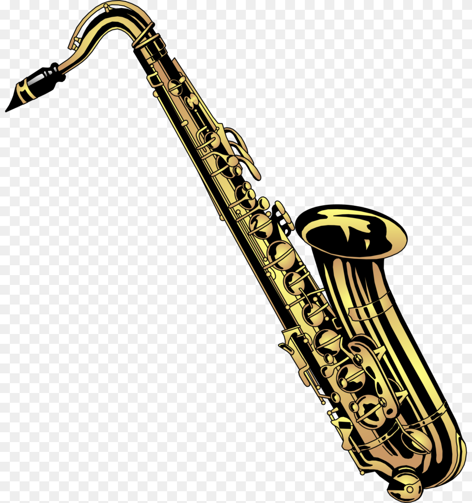 Band Saxophone Clip Art Music Instruments Hd, Musical Instrument, Device, Grass, Lawn Png Image