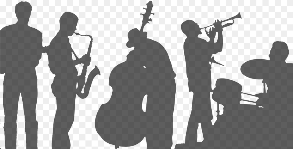 Band Shadow Jazz Band Trumpet, Gray, Lighting Png Image