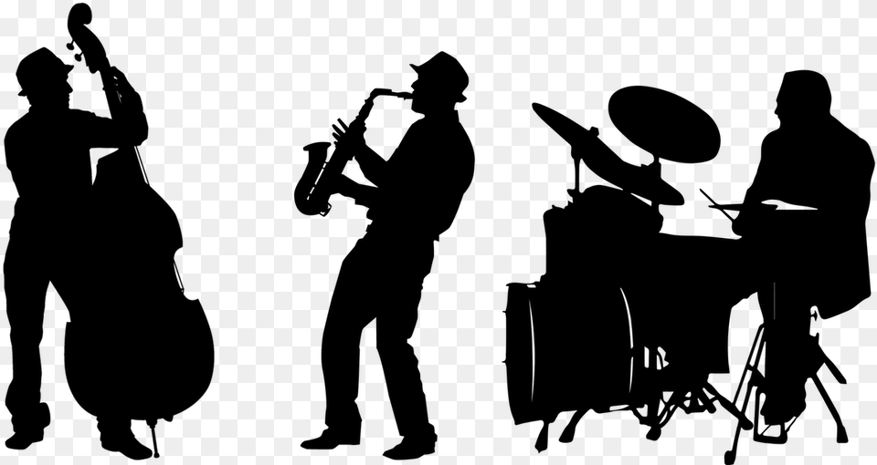 Band Silhouette Download Jazz Band Silhouette, Nature, Night, Outdoors, Lighting Png Image