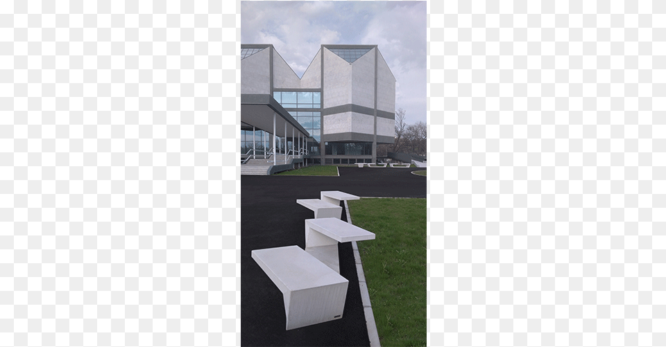 Banda Doblada De Hormigon Negro De Susanne Cierniak Outdoor Table, Architecture, Office Building, Furniture, Building Png Image