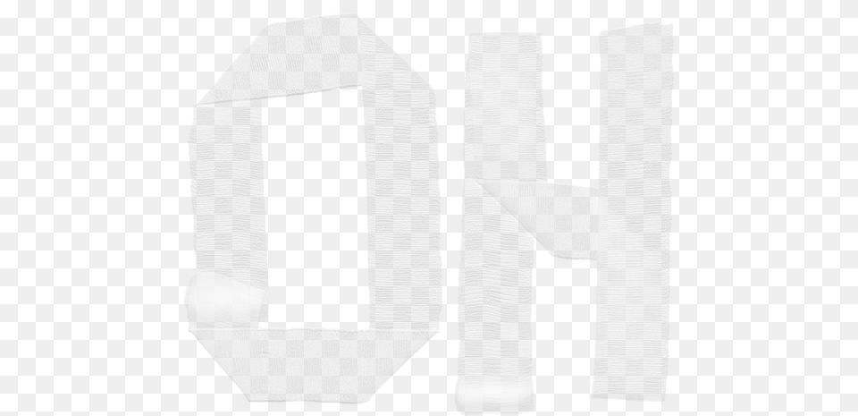 Bandage Font Monochrome, Paper Free Png