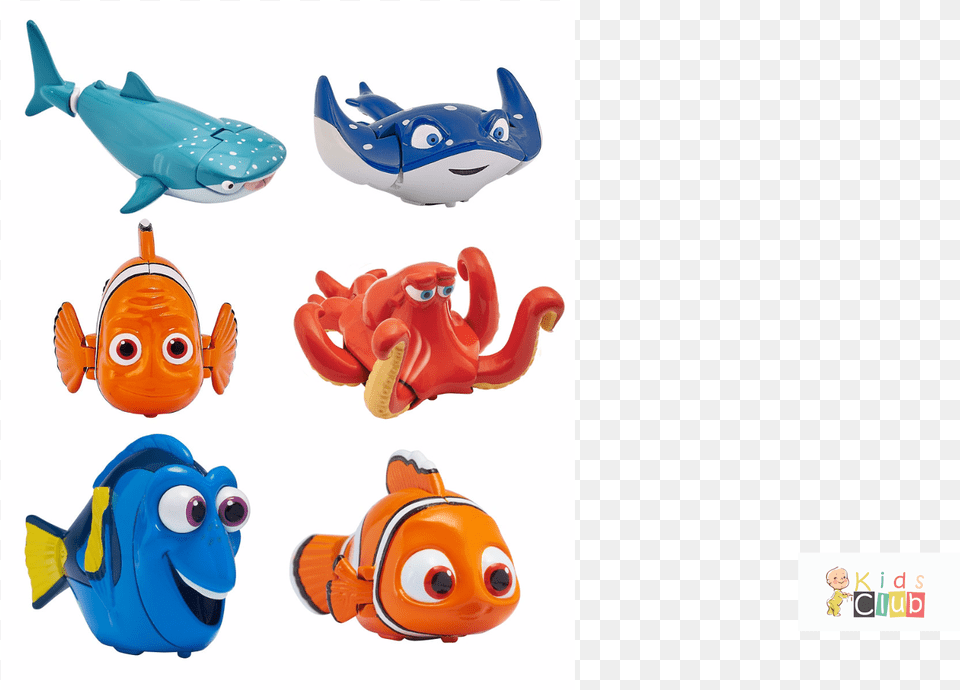 Bandai Finding Dory Hank Swigglefish Toy, Animal, Fish, Person Free Png Download