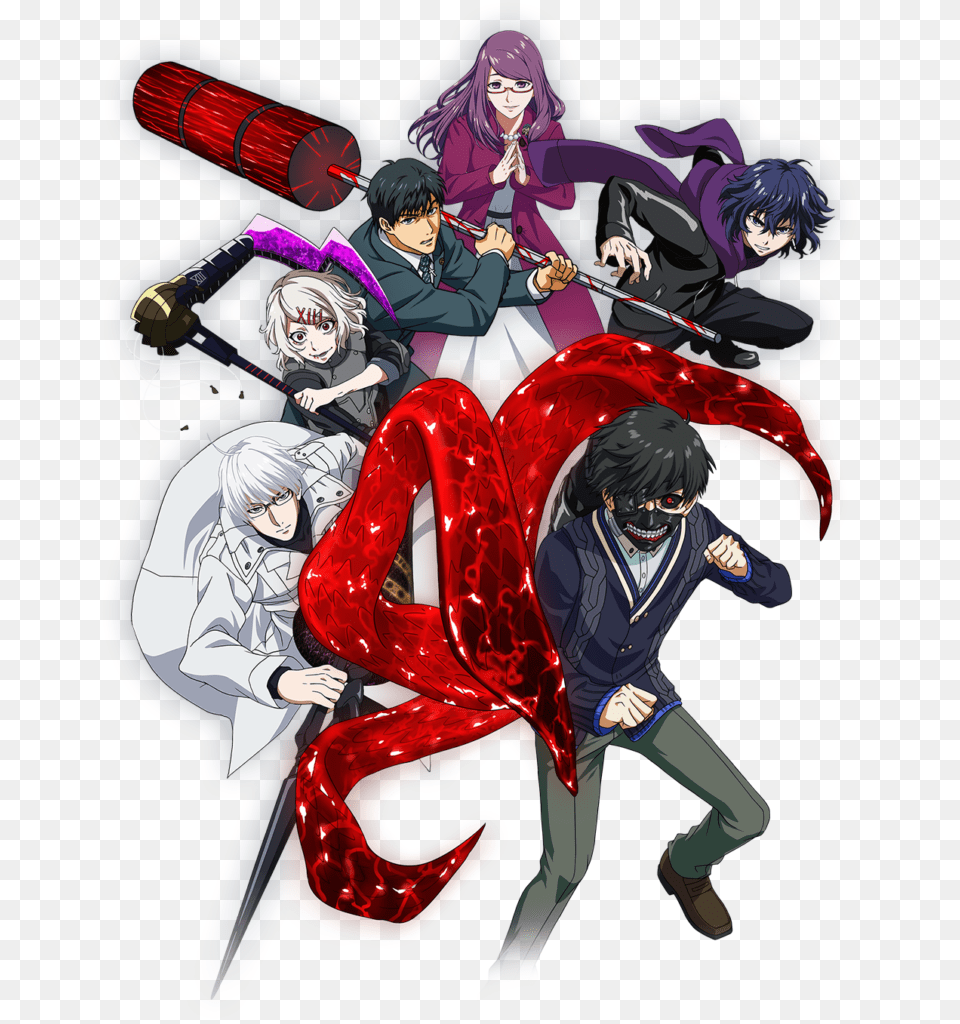 Bandai Namco Announced Tokyo Ghoul, Book, Comics, Publication, Person Free Png