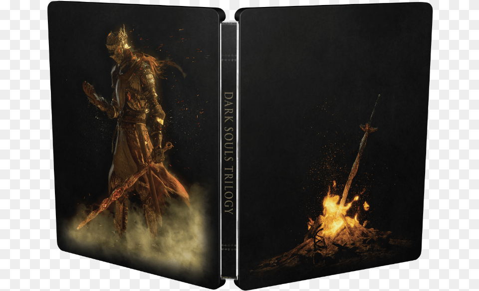 Bandai Namco Says The Physical Collection Will Be A Dark Souls Trilogy Steelbook, Fire, Flame, Adult, Book Free Png