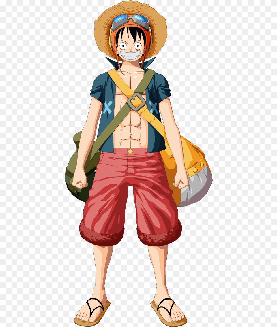 Bandai Namco Uk Luffy Strong World Cosplay, Book, Comics, Publication, Person Free Png