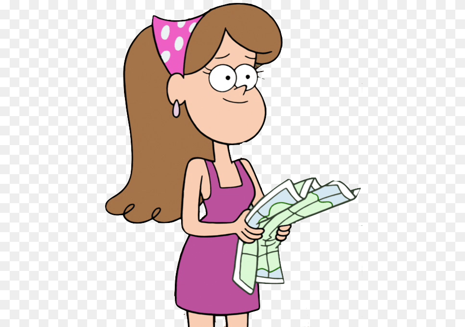 Bandana Lady Appearance Personajes De Gravity Falls, Person, Reading, Baby, Book Png Image