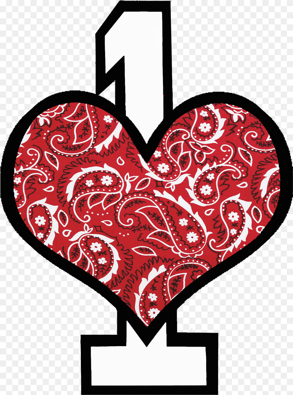 Bandana Pattern Heart Clipart Full Size Clipart Bandana Pattern Free Transparent Png