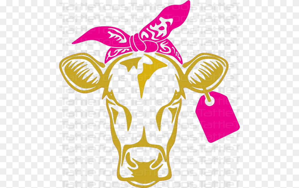 Bandcowtf 2agold Cattle, Sticker, Art, Collage, Bag Free Transparent Png