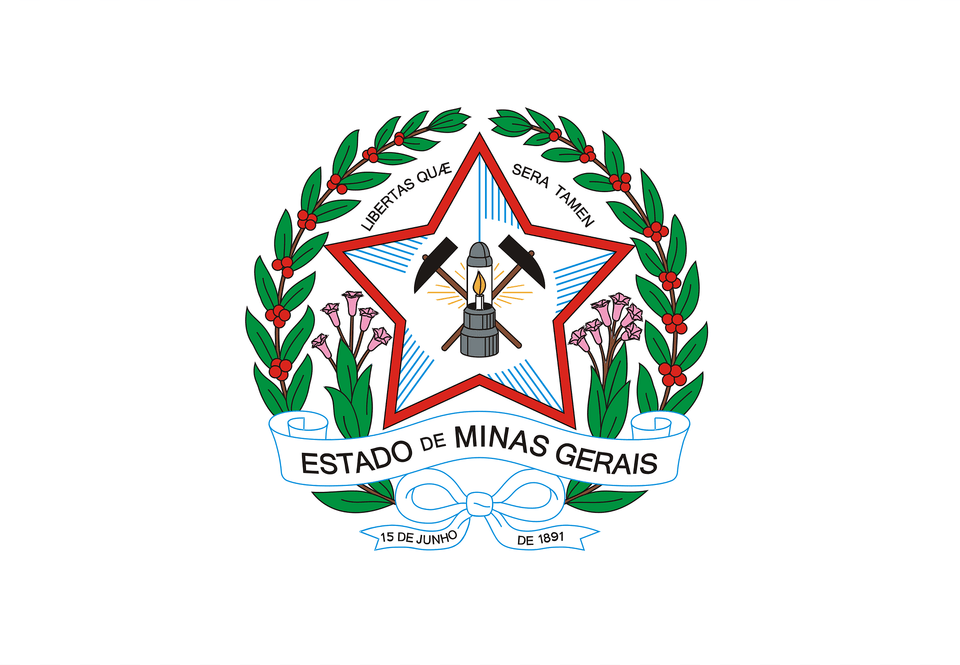 Bandeira Do Governo Do Estado De Minas Gerais Clipart, Logo, Emblem, Symbol, Person Png Image