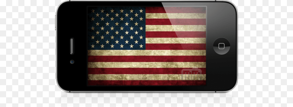 Bandeira Dos Eua Dentro Do Iphone 4s Vintage American Flag Hd, American Flag, Electronics, Mobile Phone, Phone Free Png