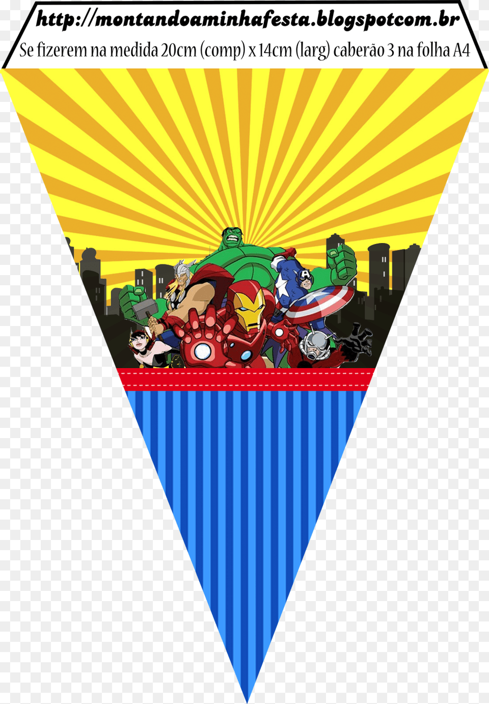 Bandeirola Os Vingadores Pj Masks Banderines, Advertisement, Poster, Book, Comics Png