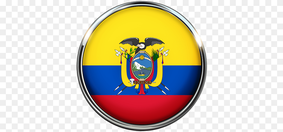 Bandera De Ecuador Emoji, Emblem, Symbol, Logo, Badge Free Png