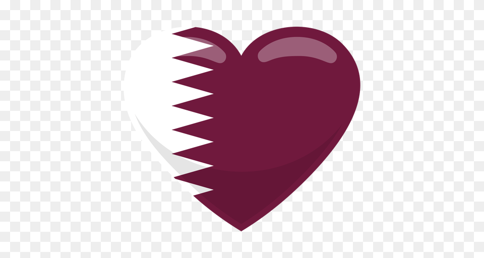 Bandera Del De Qatar, Heart Png