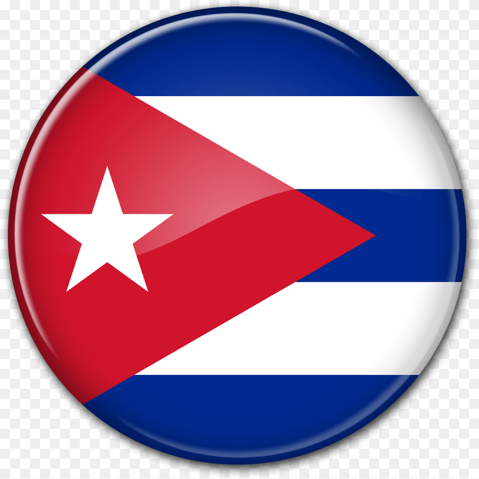 Bandera Redonda De Cuba Puerto Rico Bandera, Star Symbol, Symbol, Logo, First Aid Free Transparent Png
