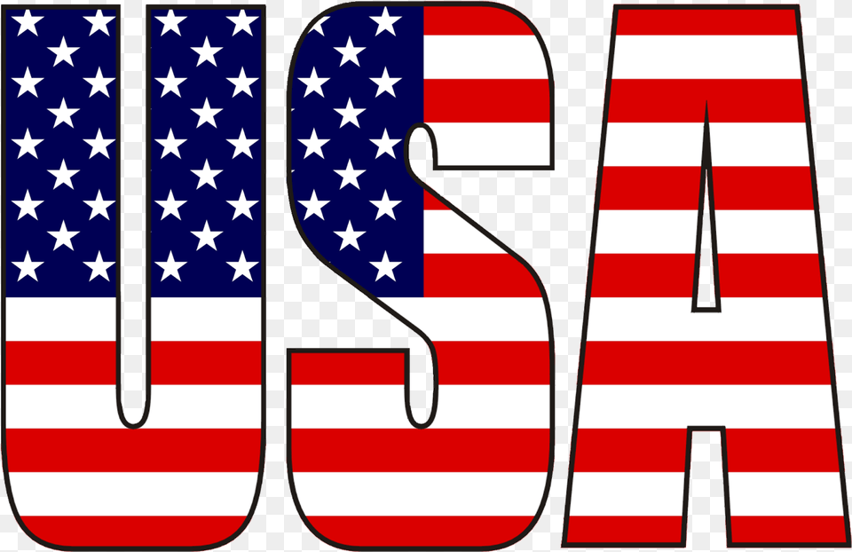 Bandera Usa Usa American Flag Letters, American Flag, Text, Number, Symbol Free Png Download