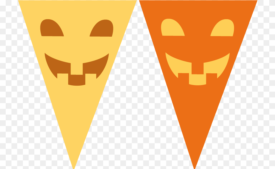 Banderines Banderines De Halloween Para Imprimir, Triangle, Logo Free Transparent Png