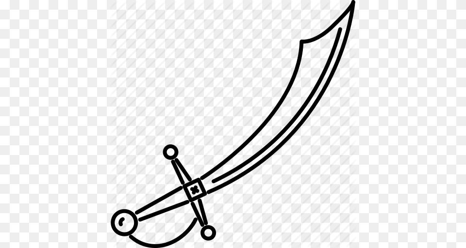 Bandit Crime Pirate Saber Seafaring Sword Icon, Weapon, Electronics, Hardware Png Image