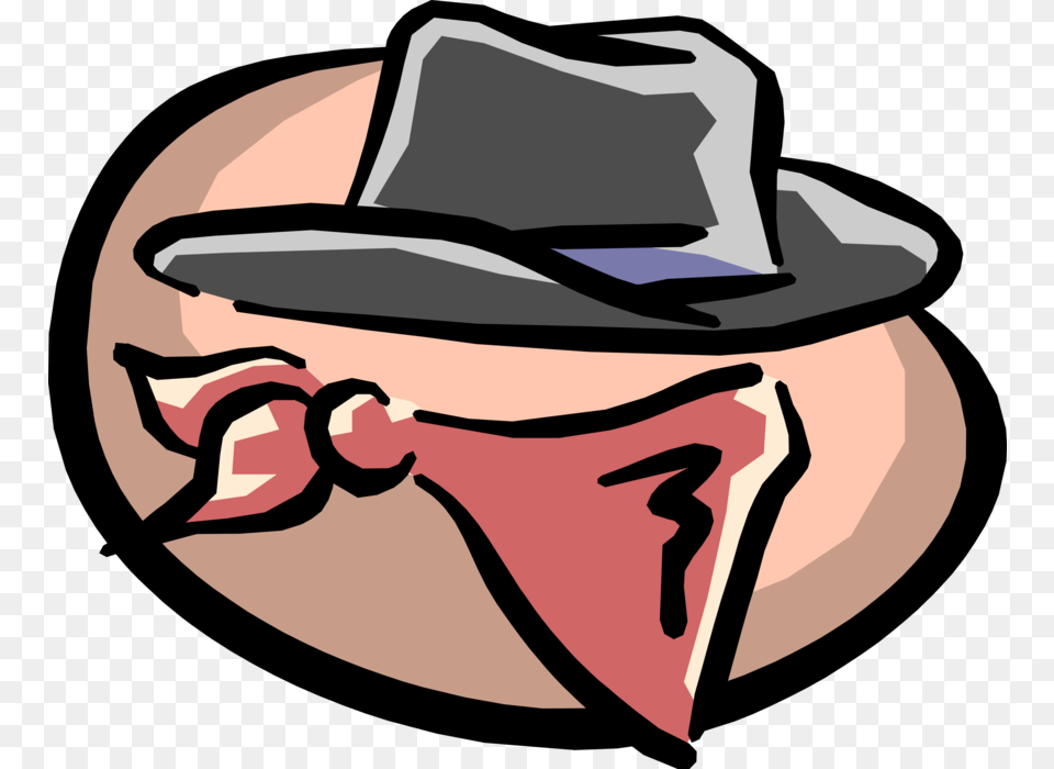 Bandit Kerchief And Cowboy Hat, Clothing, Cowboy Hat, Adult, Female Free Png Download
