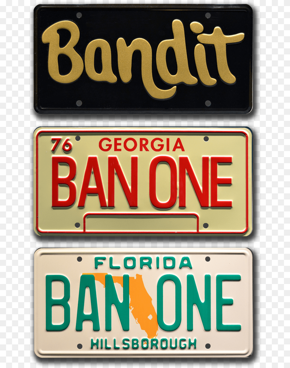 Bandit License Plate, License Plate, Transportation, Vehicle Png Image