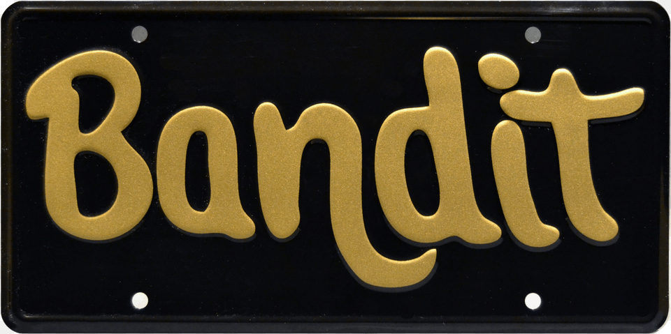Bandit Prop Plate Movie Memorabilia From Trans Am Advertisement Bandit Plate, License Plate, Transportation, Vehicle, Symbol Png