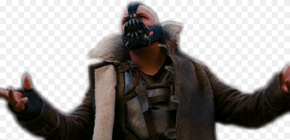 Bane Tomhardy Batman Bane Transparent Tom Hardy, Finger, Body Part, Clothing, Coat Free Png