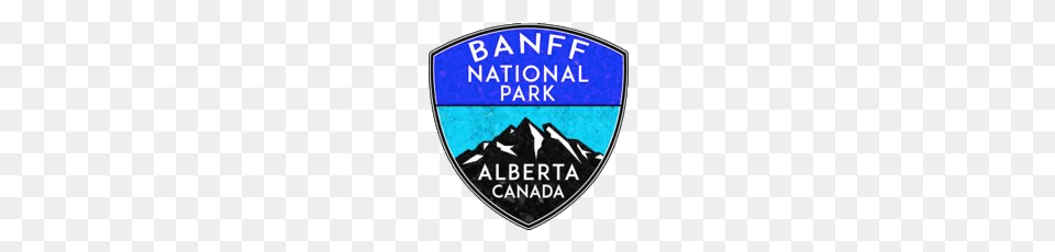 Banff National Park Alberta Badge, Logo, Symbol, Disk Png Image