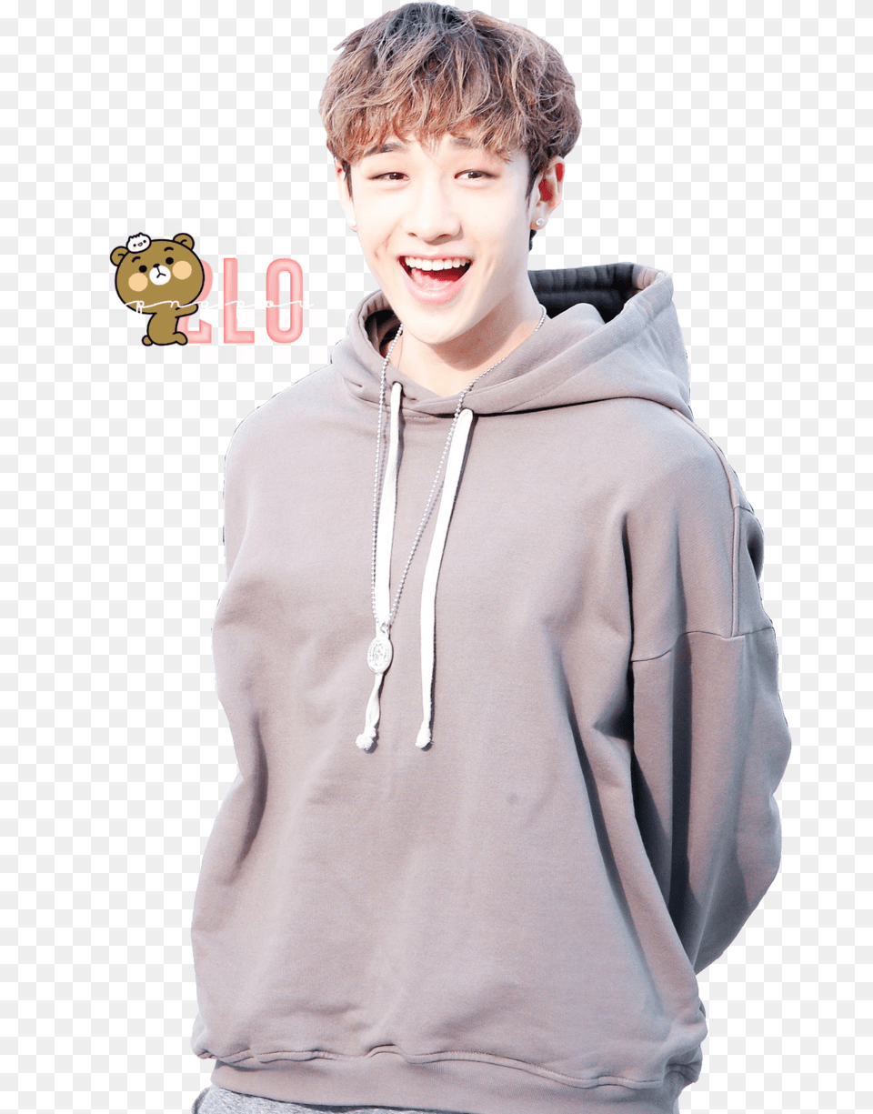 Bang Chan Shared By Vickye, Sweatshirt, Clothing, Sweater, Knitwear Png