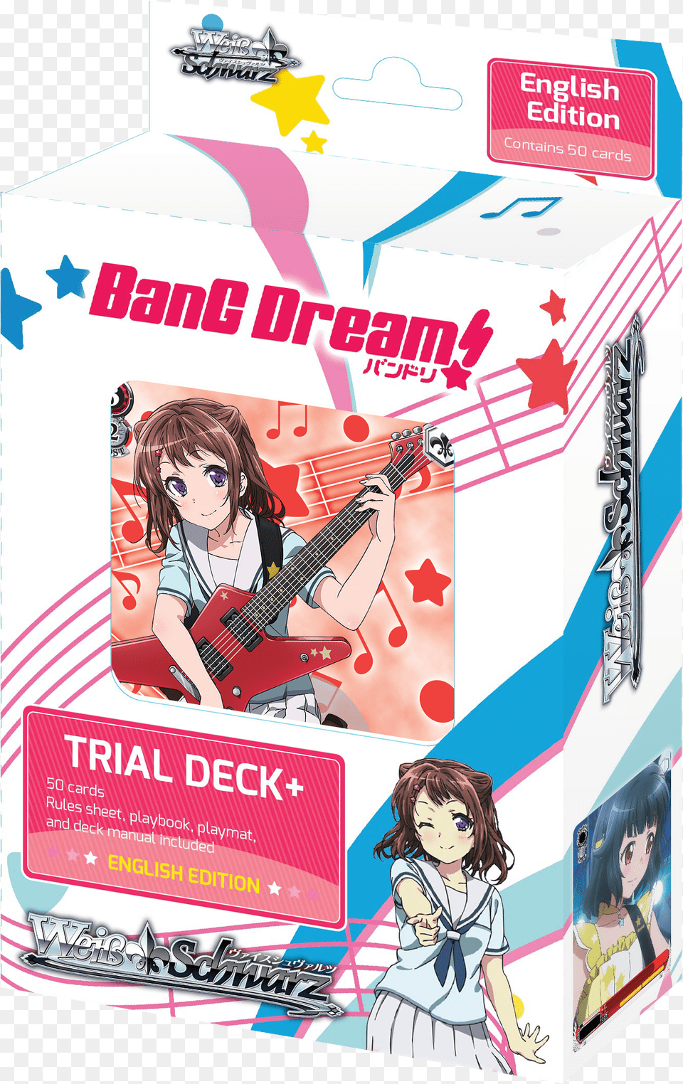 Bang Dream Card Game, Adult, Publication, Person, Musical Instrument Free Png Download