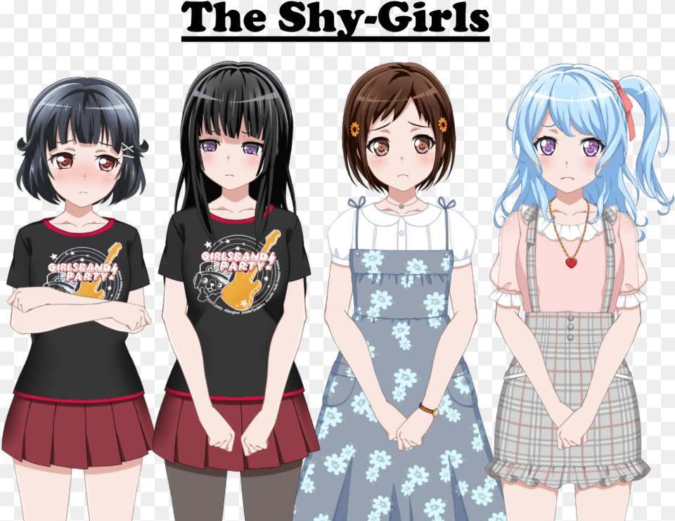 Bang Dream Shy Girl, Book, Publication, Comics, Woman Free Png