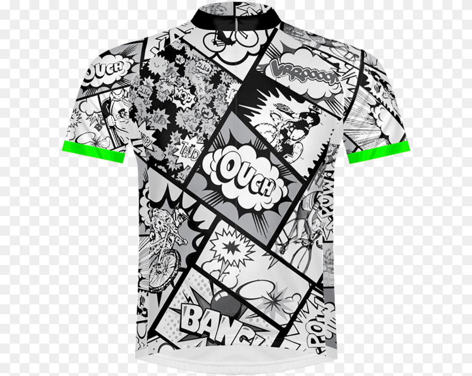 Bang Pow Men S Sport Cut Cycling Jersey Active Shirt, Clothing, T-shirt, Beachwear Free Transparent Png